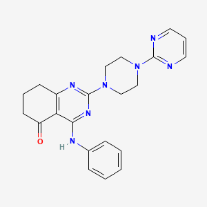 4-(phenylamino)-2-[4-(pyrimidin-2-yl)piperazin-1-yl]-7,8-dihydroquinazolin-5(6H)-one