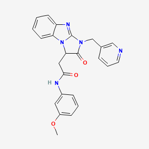 N-(3-methoxyphenyl)-2-[2-oxo-1-(pyridin-3-ylmethyl)-2,3-dihydro-1H-imidazo[1,2-a]benzimidazol-3-yl]acetamide