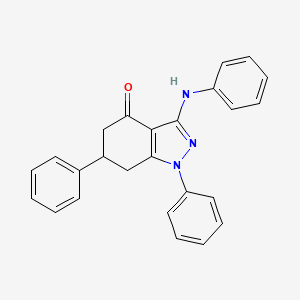 1,6-diphenyl-3-(phenylamino)-1,5,6,7-tetrahydro-4H-indazol-4-one