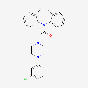 2-[4-(3-chlorophenyl)piperazin-1-yl]-1-(10,11-dihydro-5H-dibenzo[b,f]azepin-5-yl)ethanone