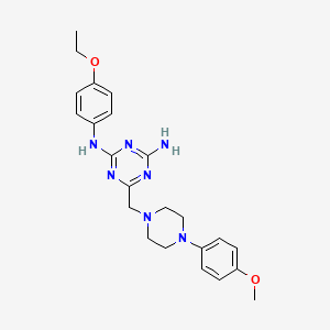 N-(4-ethoxyphenyl)-6-{[4-(4-methoxyphenyl)piperazin-1-yl]methyl}-1,3,5-triazine-2,4-diamine