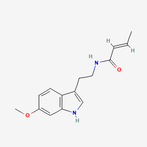 (2E)-N-[2-(6-methoxy-1H-indol-3-yl)ethyl]but-2-enamide