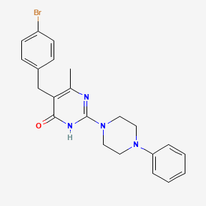 5-(4-bromobenzyl)-6-methyl-2-(4-phenylpiperazin-1-yl)pyrimidin-4(3H)-one