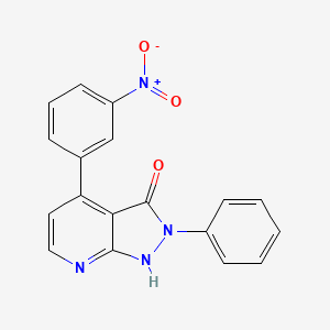 4-(3-nitrophenyl)-2-phenyl-1H-pyrazolo[3,4-b]pyridin-3-one