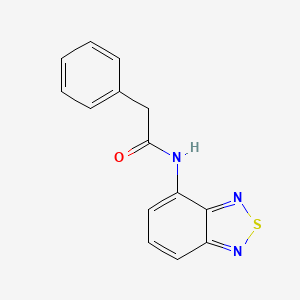 molecular formula C14H11N3OS B11186992 N-(2,1,3-benzothiadiazol-4-yl)-2-phenylacetamide 