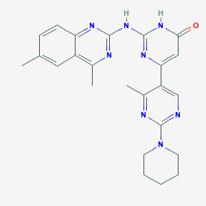 2-[4-(4-chlorophenyl)piperazin-1-yl]-4'-methyl-2'-piperidin-1-yl-4,5'-bipyrimidin-6(1H)-one