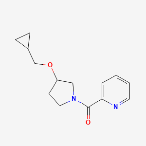 2-[3-(Cyclopropylmethoxy)pyrrolidine-1-carbonyl]pyridine