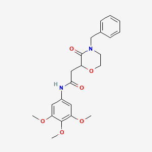 2-(4-benzyl-3-oxomorpholin-2-yl)-N-(3,4,5-trimethoxyphenyl)acetamide