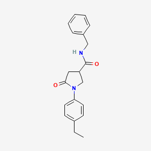 N-benzyl-1-(4-ethylphenyl)-5-oxopyrrolidine-3-carboxamide