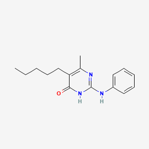 2-anilino-6-methyl-5-pentyl-1H-pyrimidin-4-one