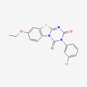 3-(3-chlorophenyl)-8-ethoxy-2H-[1,3,5]triazino[2,1-b][1,3]benzothiazole-2,4(3H)-dione