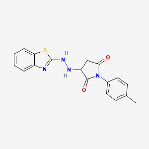 3-[2-(1,3-Benzothiazol-2-yl)hydrazinyl]-1-(4-methylphenyl)pyrrolidine-2,5-dione