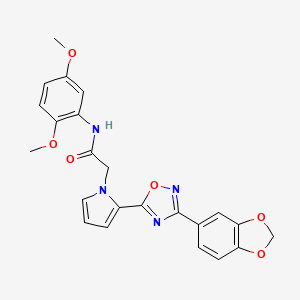 2-{2-[3-(1,3-benzodioxol-5-yl)-1,2,4-oxadiazol-5-yl]-1H-pyrrol-1-yl}-N-(2,5-dimethoxyphenyl)acetamide