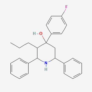 4-(4-Fluorophenyl)-2,6-diphenyl-3-propylpiperidin-4-ol