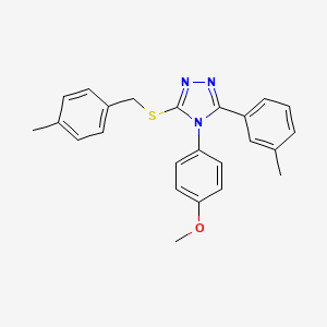 4-(4-methoxyphenyl)-3-(3-methylphenyl)-5-{[(4-methylphenyl)methyl]sulfanyl}-4H-1,2,4-triazole