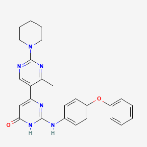 2-[(4-fluorophenyl)amino]-4'-methyl-2'-piperidin-1-yl-4,5'-bipyrimidin-6(1H)-one