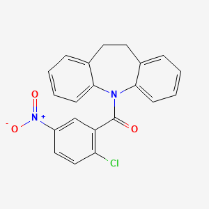 (2-chloro-5-nitrophenyl)(10,11-dihydro-5H-dibenzo[b,f]azepin-5-yl)methanone