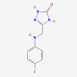 5-{[(4-fluorophenyl)amino]methyl}-1,2-dihydro-3H-1,2,4-triazol-3-one