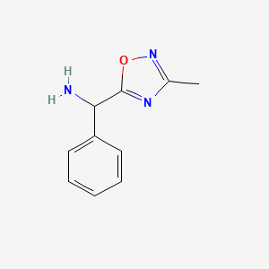 (3-Methyl-1,2,4-oxadiazol-5-yl)(phenyl)methanamine