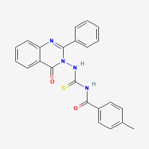 4-methyl-N-[(4-oxo-2-phenylquinazolin-3(4H)-yl)carbamothioyl]benzamide