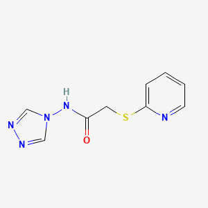 2-(pyridin-2-ylsulfanyl)-N-(4H-1,2,4-triazol-4-yl)acetamide