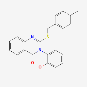 3-(2-methoxyphenyl)-2-[(4-methylbenzyl)sulfanyl]quinazolin-4(3H)-one