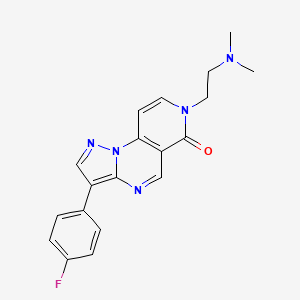 7-[2-(dimethylamino)ethyl]-3-(4-fluorophenyl)pyrazolo[1,5-a]pyrido[3,4-e]pyrimidin-6(7H)-one