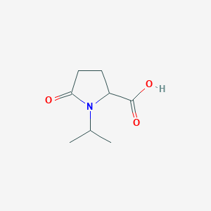 molecular formula C8H13NO3 B11187514 5-Oxo-1-(propan-2-yl)pyrrolidine-2-carboxylic acid 