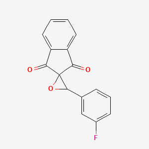 3'-(3-Fluorophenyl)spiro[indene-2,2'-oxirane]-1,3-dione