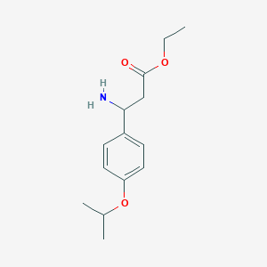 Ethyl 3-amino-3-[4-(propan-2-yloxy)phenyl]propanoate