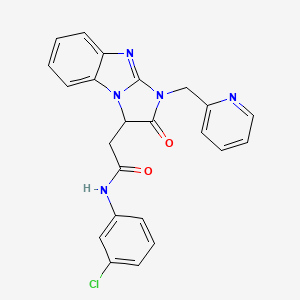 N-(3-chlorophenyl)-2-[2-oxo-1-(pyridin-2-ylmethyl)-2,3-dihydro-1H-imidazo[1,2-a]benzimidazol-3-yl]acetamide