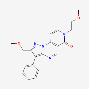 7-(2-methoxyethyl)-2-(methoxymethyl)-3-phenylpyrazolo[1,5-a]pyrido[3,4-e]pyrimidin-6(7H)-one