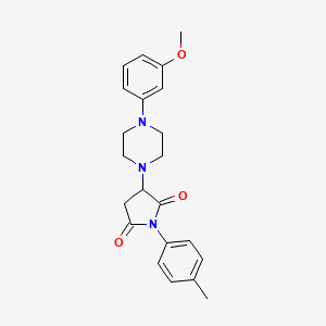 3-[4-(3-Methoxyphenyl)piperazin-1-yl]-1-(4-methylphenyl)pyrrolidine-2,5-dione