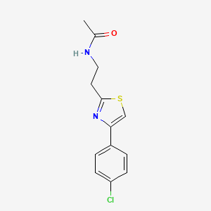 N-{2-[4-(4-chlorophenyl)-1,3-thiazol-2-yl]ethyl}acetamide