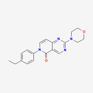 molecular formula C19H20N4O2 B11187602 6-(4-ethylphenyl)-2-(morpholin-4-yl)pyrido[4,3-d]pyrimidin-5(6H)-one 