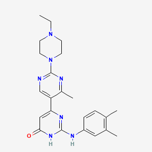 2-[(3,4-Dimethylphenyl)amino]-2'-(4-ethylpiperazin-1-YL)-4'-methyl-1,6-dihydro-[4,5'-bipyrimidin]-6-one