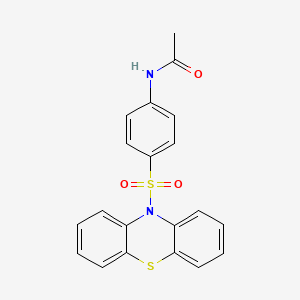 molecular formula C20H16N2O3S2 B11187662 N-[4-(10H-phenothiazin-10-ylsulfonyl)phenyl]acetamide CAS No. 34945-70-5