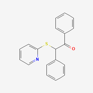 1,2-Diphenyl-2-(pyridin-2-ylsulfanyl)ethanone