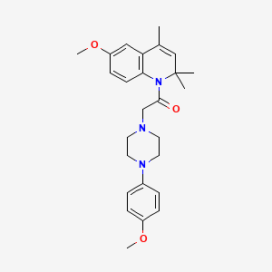 2-[4-(4-methoxyphenyl)piperazin-1-yl]-1-(6-methoxy-2,2,4-trimethylquinolin-1(2H)-yl)ethanone