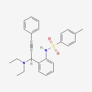 N-{2-[1-(diethylamino)-3-phenylprop-2-yn-1-yl]phenyl}-4-methylbenzenesulfonamide