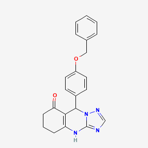 9-[4-(benzyloxy)phenyl]-5,6,7,9-tetrahydro[1,2,4]triazolo[5,1-b]quinazolin-8(4H)-one