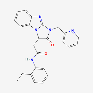 N-(2-ethylphenyl)-2-[2-oxo-1-(pyridin-2-ylmethyl)-2,3-dihydro-1H-imidazo[1,2-a]benzimidazol-3-yl]acetamide