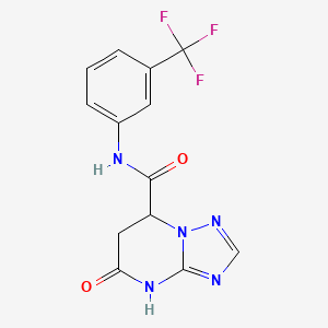 5-oxo-N-[3-(trifluoromethyl)phenyl]-4,5,6,7-tetrahydro[1,2,4]triazolo[1,5-a]pyrimidine-7-carboxamide