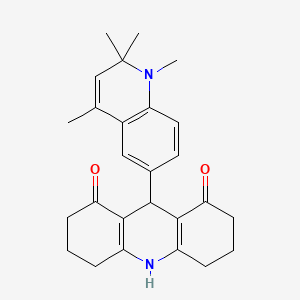 9-(1,2,2,4-tetramethyl-1,2-dihydroquinolin-6-yl)-3,4,6,7,9,10-hexahydroacridine-1,8(2H,5H)-dione