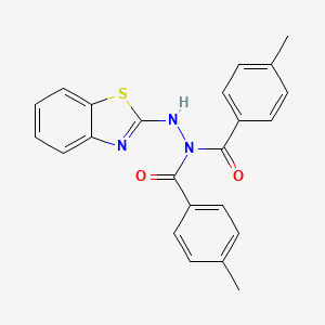 N'-(1,3-benzothiazol-2-yl)-4-methyl-N-[(4-methylphenyl)carbonyl]benzohydrazide