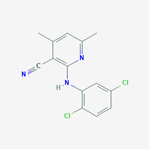 2-[(2,5-Dichlorophenyl)amino]-4,6-dimethylpyridine-3-carbonitrile