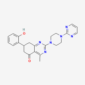 7-(2-hydroxyphenyl)-4-methyl-2-[4-(pyrimidin-2-yl)piperazin-1-yl]-7,8-dihydroquinazolin-5(6H)-one