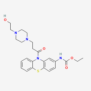 ethyl (10-{3-[4-(2-hydroxyethyl)piperazin-1-yl]propanoyl}-10H-phenothiazin-2-yl)carbamate