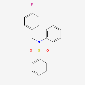 N-[(4-fluorophenyl)methyl]-N-phenylbenzenesulfonamide