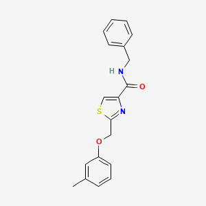 molecular formula C19H18N2O2S B11188091 N-benzyl-2-[(3-methylphenoxy)methyl]-1,3-thiazole-4-carboxamide 